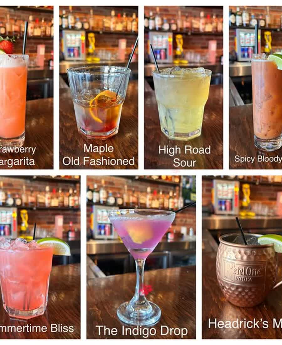 Headrick's seasonal cocktail menu